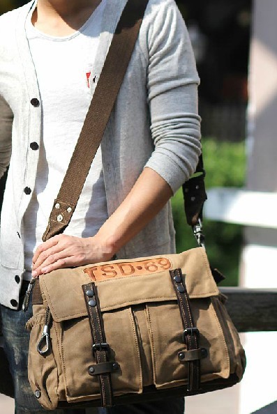 men's european shoulder bag