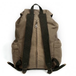 khaki Canvas backpack