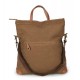 khaki Mens canvas shoulder bag