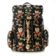 black fashion backpack