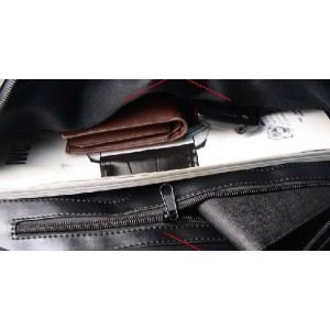 black over the shoulder travel bag
