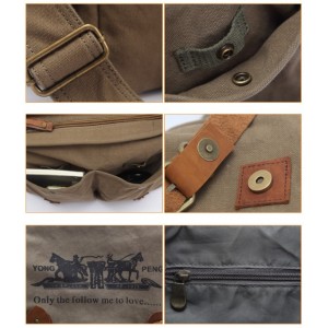 coffee Canvas messenger bag for men