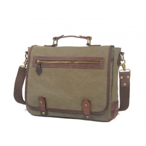 army green briefcases for men