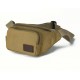 khaki Stylish Men's Canvas Waist Bag