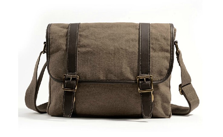 Canvas over the shoulder bag, men bags - BagsEarth