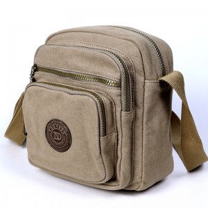 Small khaki messenger bag