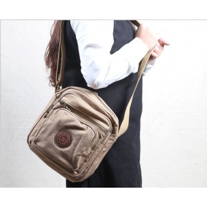 Small khaki shoulder bag