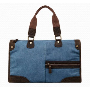blue messenger handbag