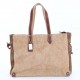 khaki leather Shoulder handbag