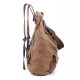 Casual Genuine Leather Canvas Backpack