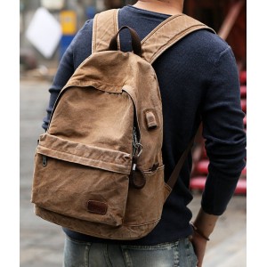 Washed Canvas Laptop Canvas Bags