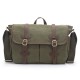 ARMY GREEN Vintage Messenger School Bags