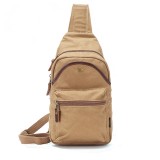 Ipad Canvas Shoulder Bag, Casual Chest Pack