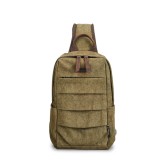 Small Canvas Chest Pack, Unique Single Shoulder Bag