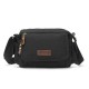 BLACK Eco Friendly Canvas Crossbody Bags