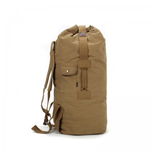 KHAKI High-capacity Canvas Drum Bags