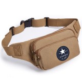 KHAKI Leisure Small Sports Canvas Fanny Packs