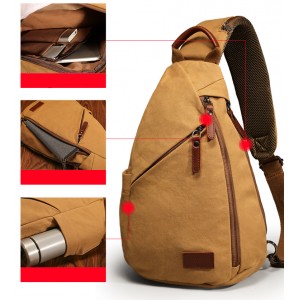 Sports Canvas Chest Pack Shoulder Bag