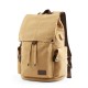 KHAKI Classical Canvas Laptop Rucksack For College