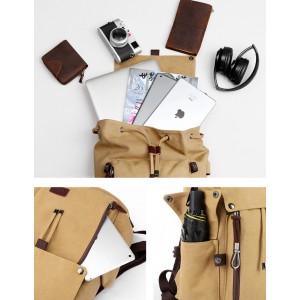 Classical Canvas Laptop Rucksack For College