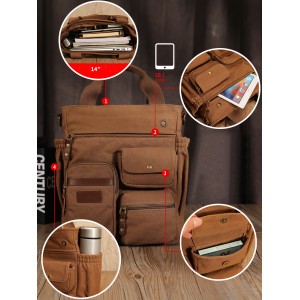 Mens Canvas Messenger Bags