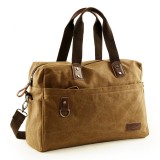 BROWN Eco Friendly Canvas Rugged Travel Luggage
