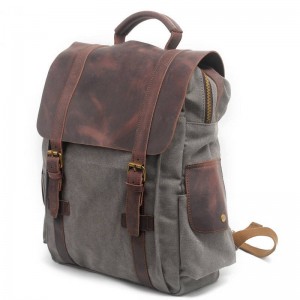 Canvas Backpack With Side Pockets