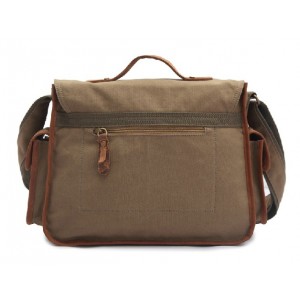 coffee canvas shoulder bag