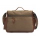 coffee canvas shoulder bag