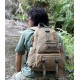 coffee canvas backpack mens