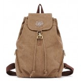 Vintage canvas rucksack, canvas knapsack backpack