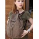 khaki canvas knapsack backpack