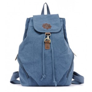 blue Vintage canvas rucksack