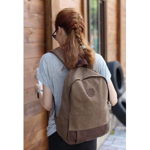 Vintage canvas backpack