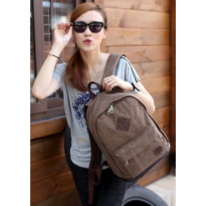 womens Canvas army knapsack