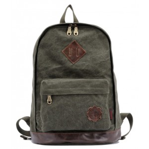 army green Canvas army knapsack,