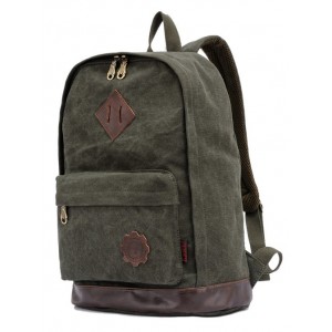 army green vintage canvas backpacks girls