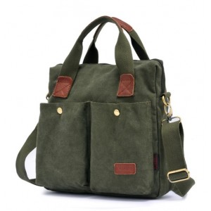 army green canvas messenger bag