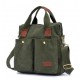 army green canvas messenger bag