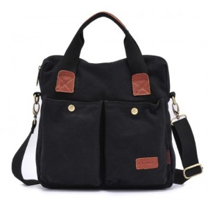 black Canvas satchel men