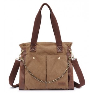 Canvas shoulder bag women