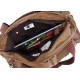 khaki canvas messenger bag for women