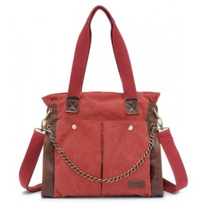 Canvas shoulder bag women, large canvas messenger bag for women