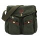 army green Vintage canvas messenger bag