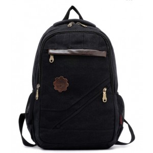 black Canvas rucksack vintage