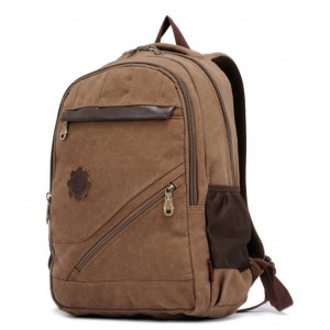 khaki canvas backpack men's