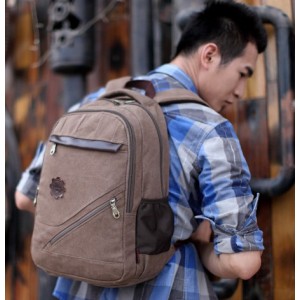 mens Canvas rucksack vintage