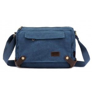 blue canvas messenger bag natural