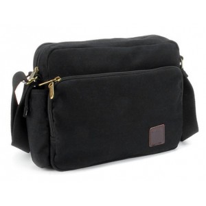 black messenger bag canvas