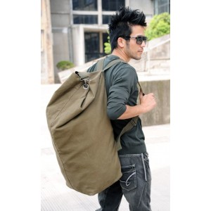 Canvas knapsack bag